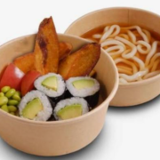 Kid's Plate Avocado Sushi Roll with Udon