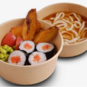 Kid's Plate Chicken Sushi Roll with Udon