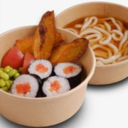 Kid's Plate Salmon Sushi Roll with Udon